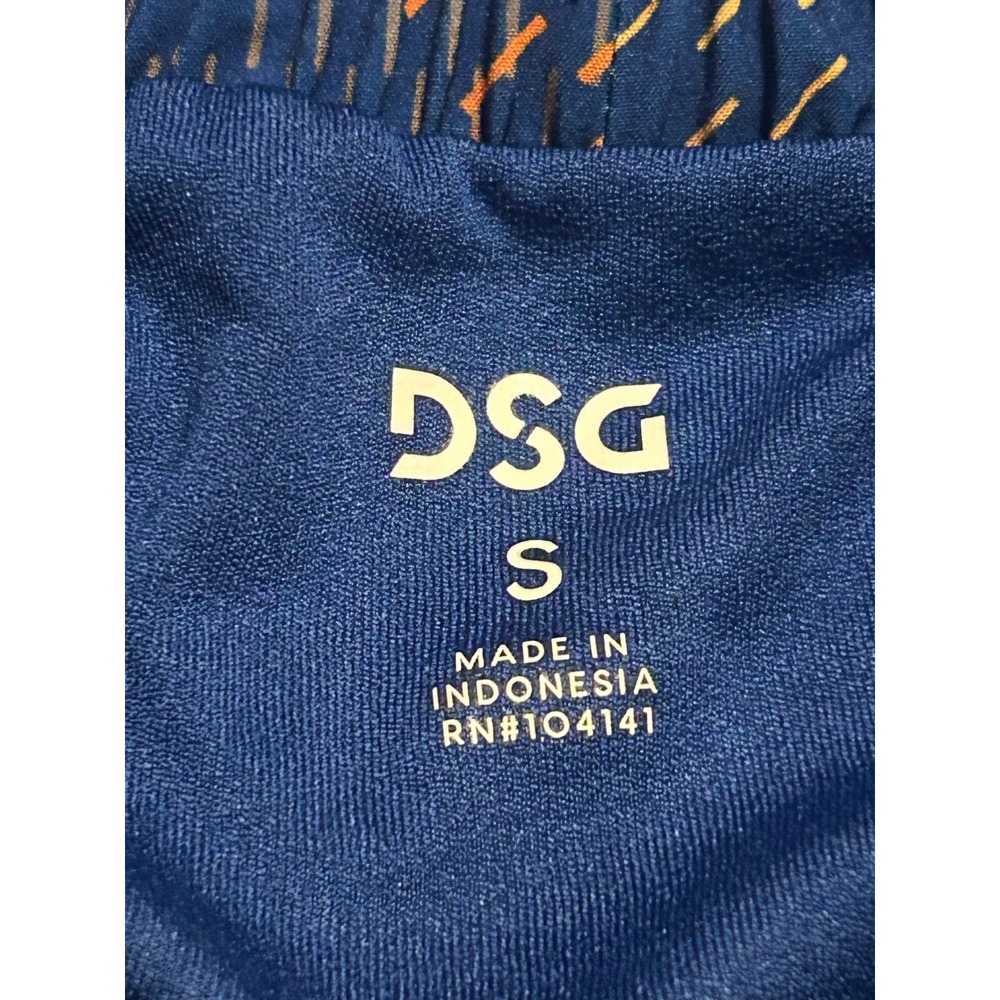 DSG Stride Womens High Rise Running Shorts Blue Geometric Print Size S 3in - Picture 5 of 7
